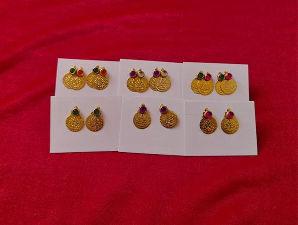 UVS  HANDMADE JEWELLERY classy and traditional laxmi coin earring